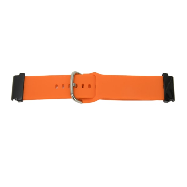 Vaihtava ranneke 20 mm vedenpitävä pehmeä silikoninen watch Garmin Fenix ​​7S oranssille