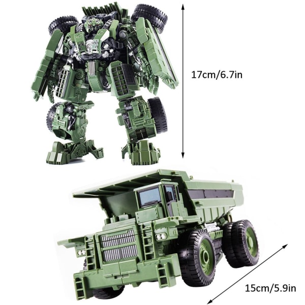 Transformer Robot Bil Leksak Modell Bärbar Transformations Actionfigur Leksak Legering Engineering Vehicle Robot Leksak Barnens Semester Födelsedagspresent