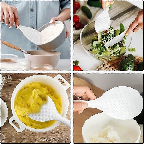 Risske, Non-stick Stående Risske Spatel, Varmebestandig Risske til Riskoger