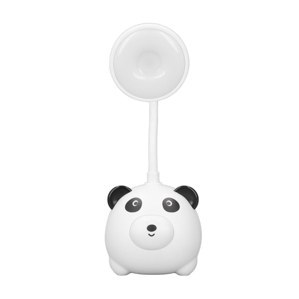 Leselys for barn Panda-stilbase fleksibel svanehals USB-lading 600mAh LED-bordlampe for familiestudiekontor