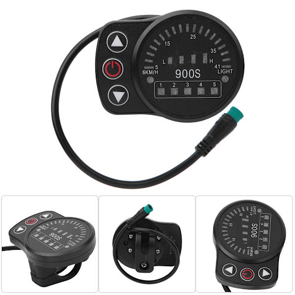 KT-900S Elektrisk LED-display med vandtæt stik til cykelmodifikation