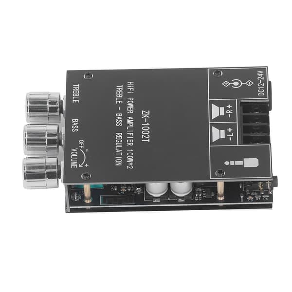 Lydforsterkerkort 100W Bluetooth 5.0 Dobbelkanals Stereolydmottakerkort DC12‑24V