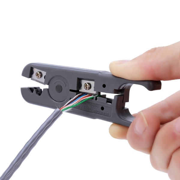 Nettverkskabelstripper Wire Cutter strippeverktøy for rund / flat UTP STP