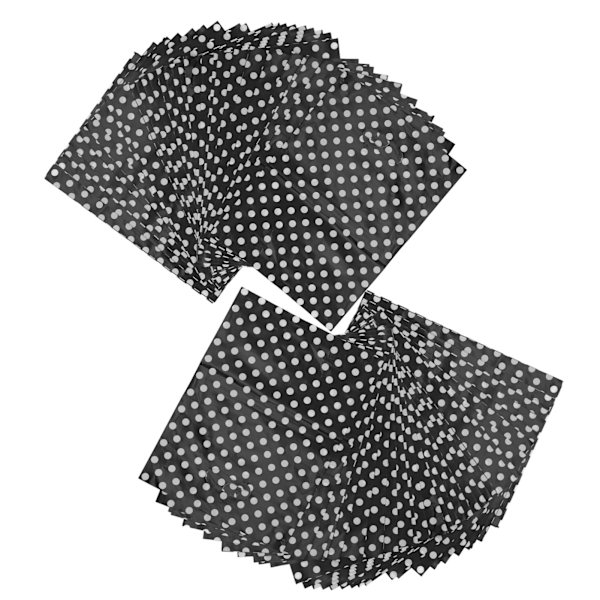 100 st presentpåsar 10,6x7,9in svarta vita prickar LDPE-material Återanvändbara goodiepåsar för butiker Återförsäljare Mässor Hem