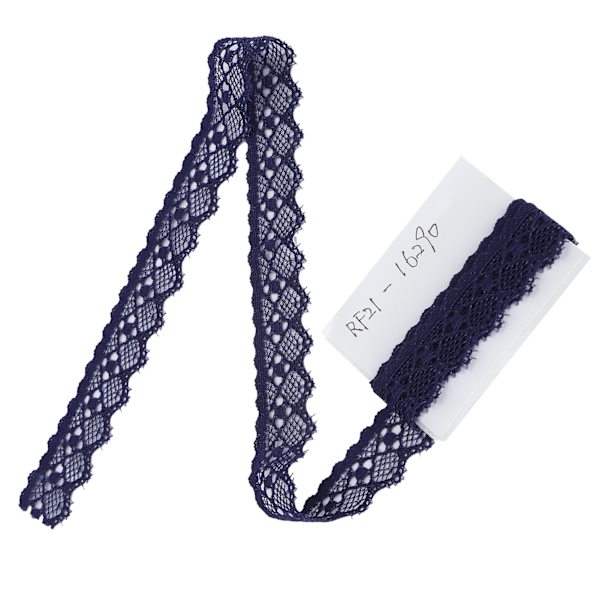 Spetsband Klädtillbehör Dekorera Hantverk DIY Material 10 Yard 2cm Bredd Mörkblå