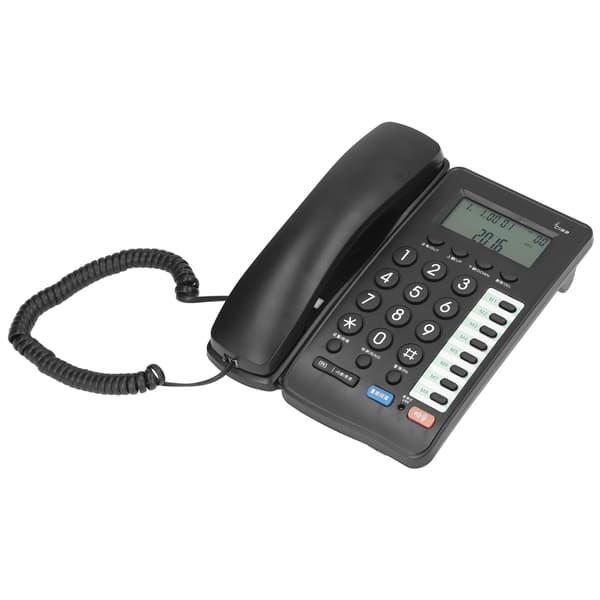 C199 Hemtelefon med sladd Kontorstelefon Fast telefon Stöder röstmeddelande för uppringare Tystnadsfunktion