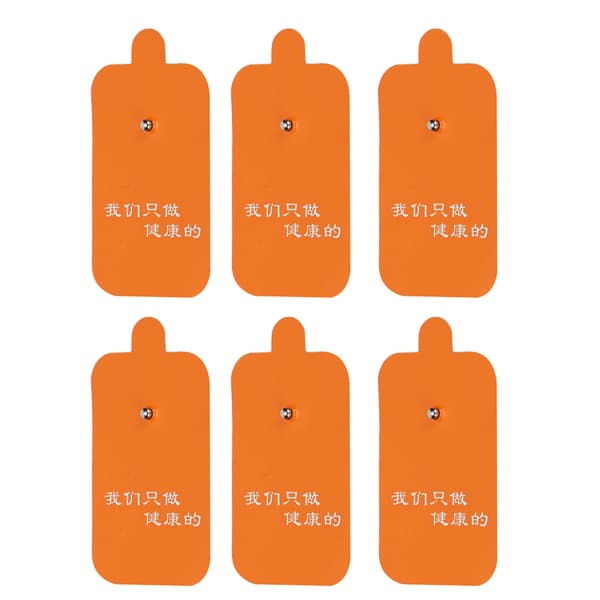 10 stk. Snap Elektrode Pad Genanvendelig Erstatning Elektrode Patch Tilbehør til TENS Massager Orange