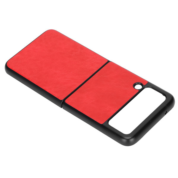Läderfodral för Samsung Galaxy Z Flip 3 mobiltelefon Anti Scratch Shockproof CoverRed