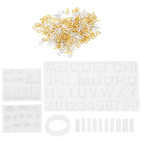 214 st/set örhänge berlock gjutform kit silikon gjutformar set DIY smycken hantverk tillbehör83056