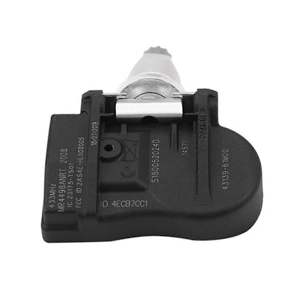 4 st TPMS däcktryckssensor kompatibel med Vitara SX4 S- Ignis Swift 43139-61M00 43130-61M00 433MHZ