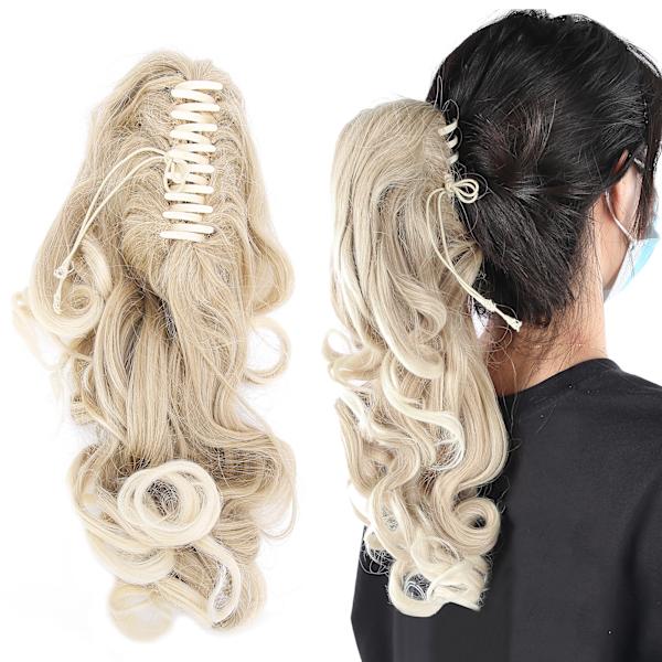 Lång lockig hästsvans Peruk Klo Clip Hår Peruk Extensions Hårstycke Kvinnor Kvinna Vågig Peruk 50cm24T613