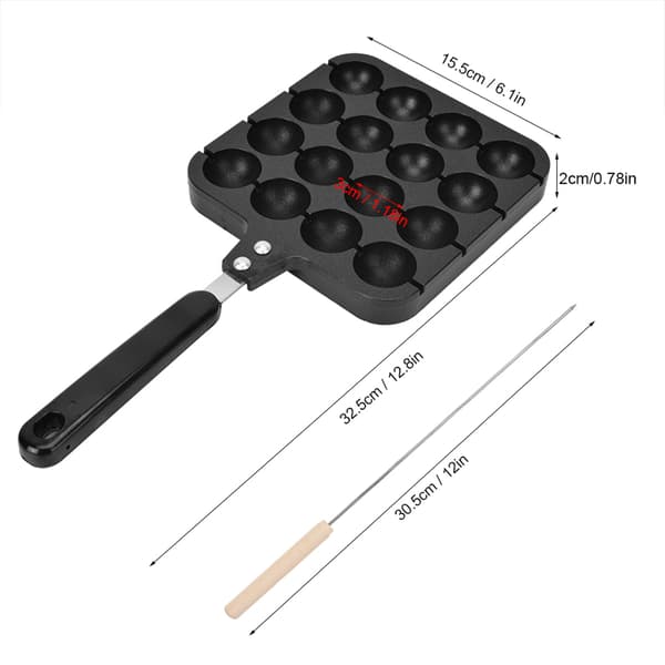 Non-stick Takoyaki Grillpande Plade Madlavning Bageform Bakke