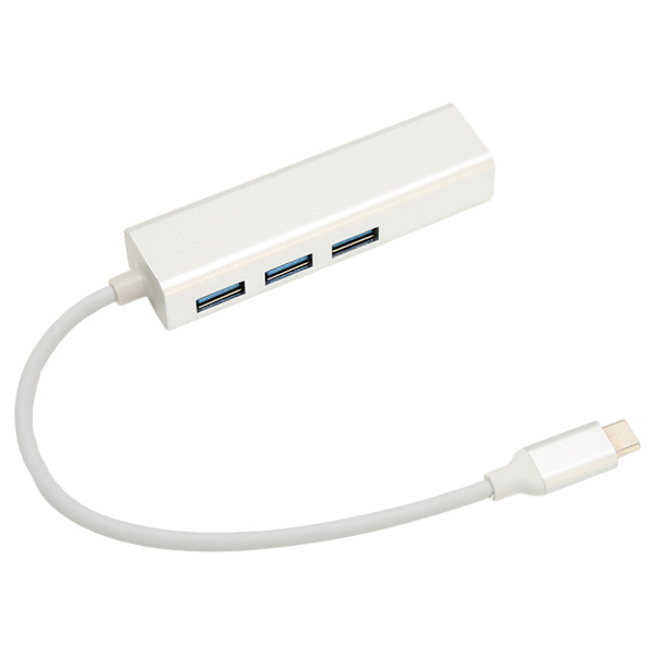 USB3.0 HUB Gigabit Trådbundet Nätverkskort 10M 100M 1000M RJ45 3 USB3.0 Gränssnitt Dockningsstation för Win
