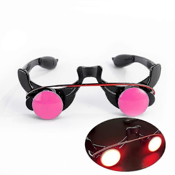 1 stk. LED Lysende Selvlysende Briller Morsomme Røde Øyne Cosplay Tilbehør Party DGZD