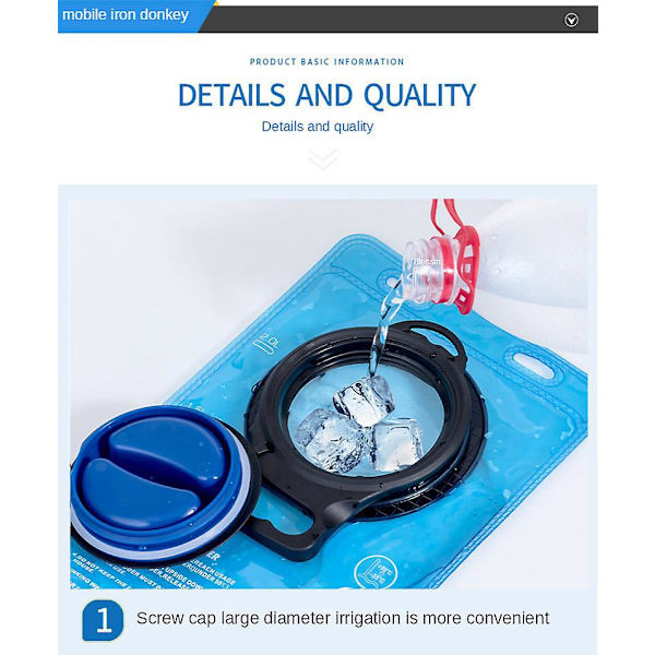 Hydrauspussi 1,5 L - Vuotamaton Veden Säiliö Ulkoilmatoimintaan