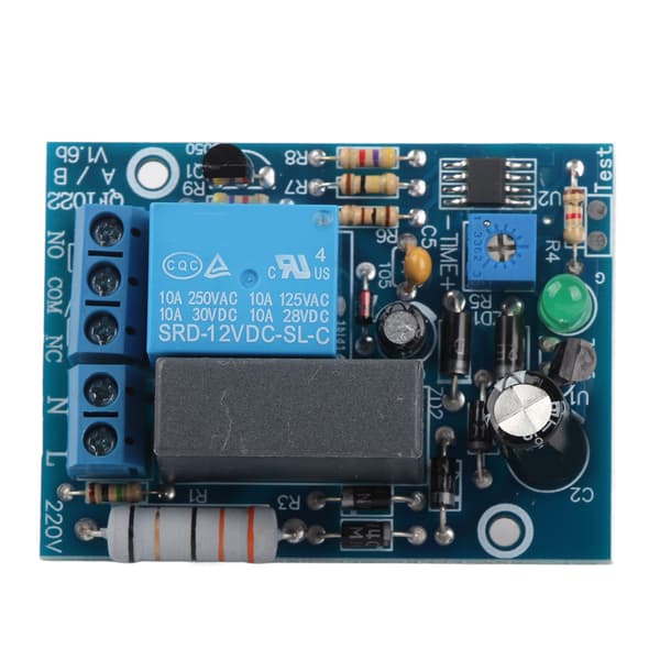 220VAC Justerbar Timer Forsinkelse Sluk Relæ Modul Belastning (0~10 Sek)