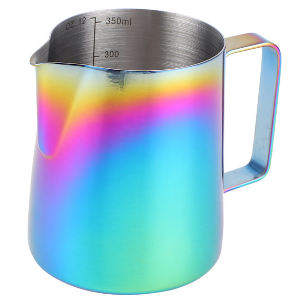 350 ml Kaffe Latte Art Mugg Färgglad Mjölkskummare Mugg med Skala