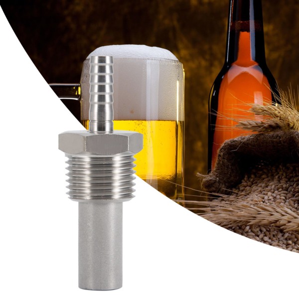 1/2" MPT Oxygen Stone 1/4' Barb Inline Carbonation Beluftning Homebrew Stone (0,5 Micron)