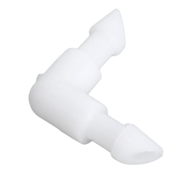 Albue Slangefitting 90 Graders L Formet Barb PE Lige Diameter Rørforbindelse Adapter 4,2 mm / 0,17 tommer