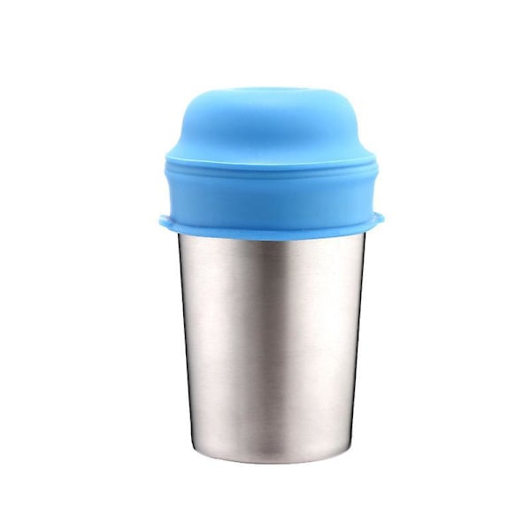 Återanvändbara silikonhalmlock för resor - BPA-fria, spillsäkra, 4-pack (rosa, gul, grön, blå)