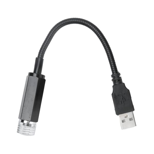 LED takstjernelys Bærbart romantisk bilhimmellys USB-lading for innendørs utendørs lilla blå
