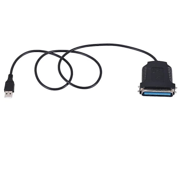 USB-rinnakkaisliitäntä 36-nastainen Centronics-tulostinsovitinkaapeli black