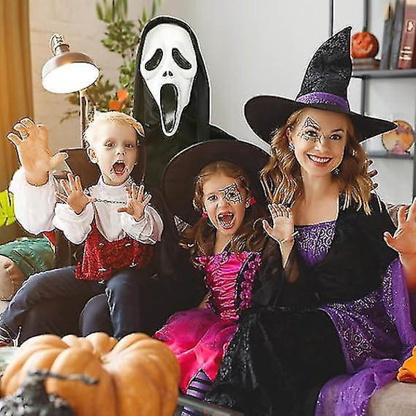 Realistinen Halloween Ghostface Scream -naamio aikuisille ja lapsille
