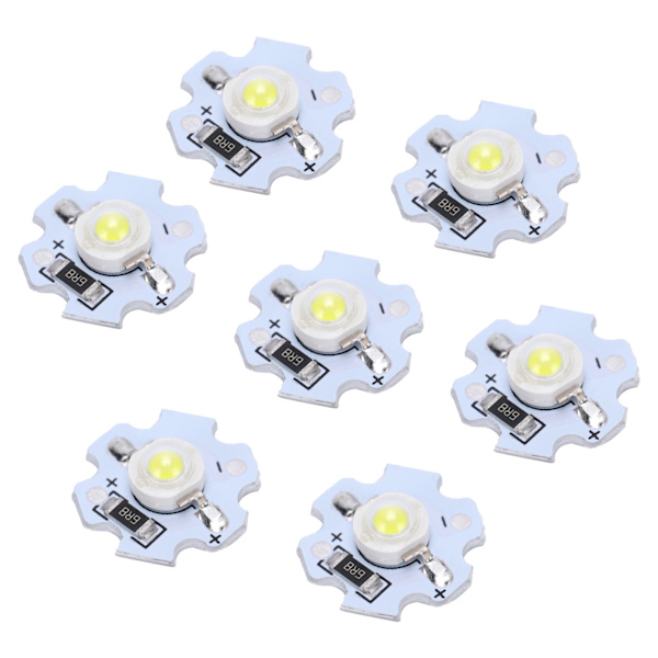 25st 5V LED-chips 200LM 1W High Power LED-lampa pärlor för gör-det-själv-belysningsarmaturerKallvit 10000K