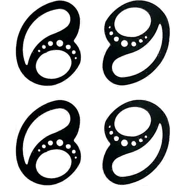 2 Par Øreproppkroker, Ørefeste for Trådløse Ørekroker for Airpods Universal Ørekroker ack).