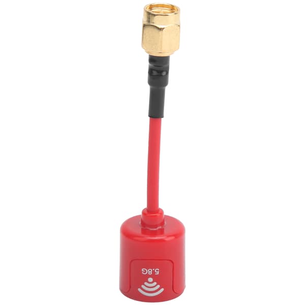 Professionel 5.8GHZ 2.8dbi Antenne Signalforstærkning Antenne Tilbehør til FPV Racing RC Drone Rød SMA