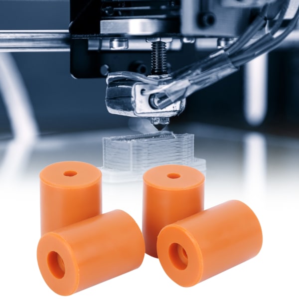 4st silikon varmbädd utjämningskolonn Passar för 3D-skrivare Ender-2/Ender 3/Ender 3 pro/CR-10/10s PRO