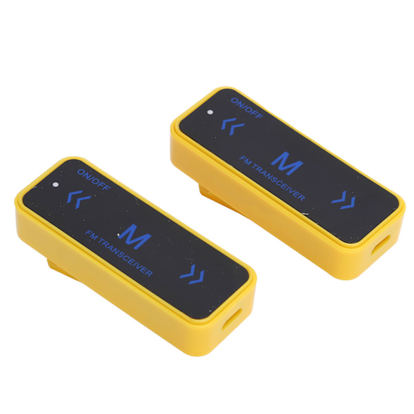 Lasten kannettavat walkie-talkie-laitteet, pitkän kantaman 2-suuntaiset radiot, walkie-talkie-lelut, joissa on lanyardi, keltainen