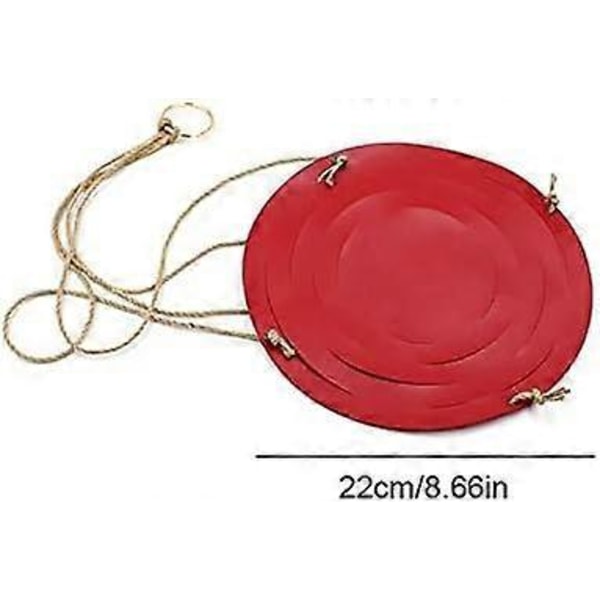 Nahkainen riippuva kukkaruukku - Sisä- ja ulkokäyttöön 22cm / 10cm Punainen