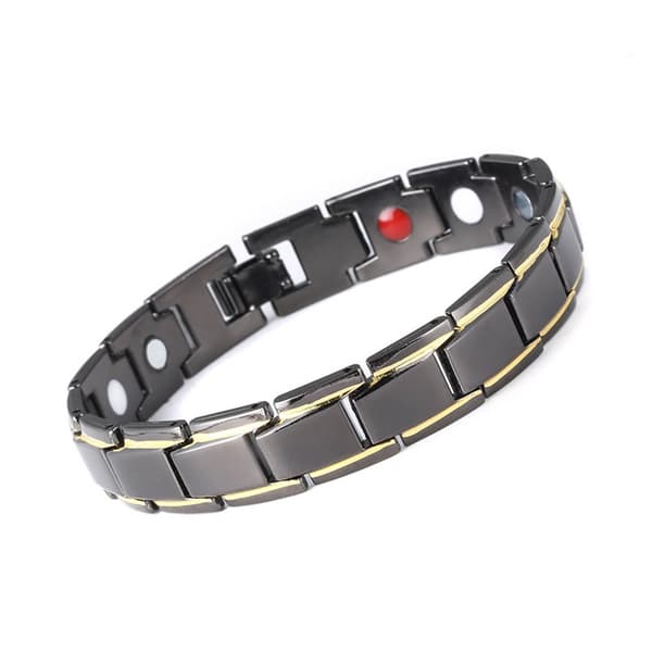 Magnetarmbånd Sort Guld Germanium Lindre Træthed Reducer Strålingsterapi Armbånd