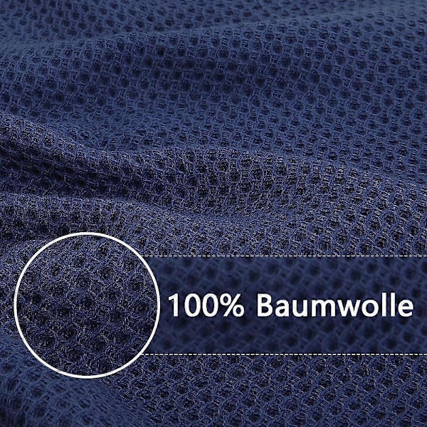 Kjøkkenhåndklær 100% bomull, sett med 6, 30 x 30 cm, myke kjøkkenhåndklær, absorberende kjøkkenhåndklær, tykt premium kjøkkenhåndkle