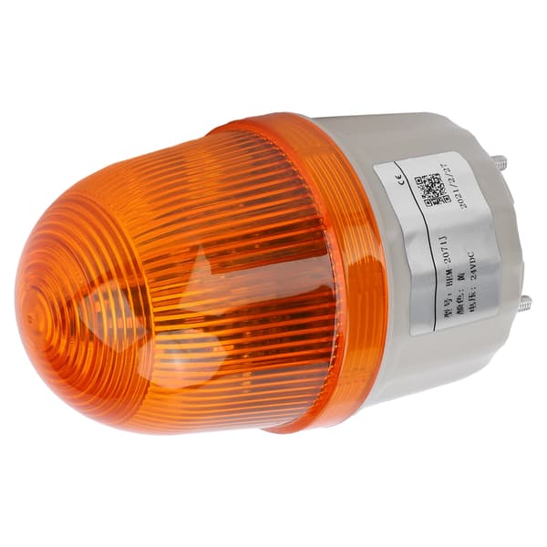 BERM Nødvarsellys ABS LED Lydalarm for Fabrikker BEM-2071J DC24V 5WGul