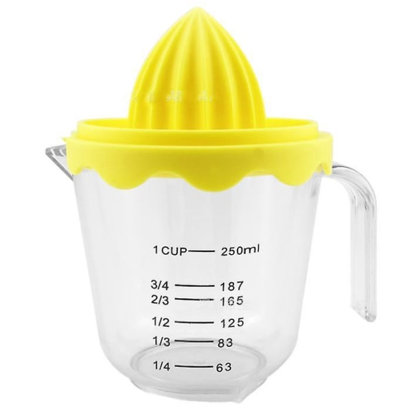 Manuell Sitrus Juicer Appelsinjuice Squeezer Kjøkken DIY Juice Tool Hjem Kjøkken Gul