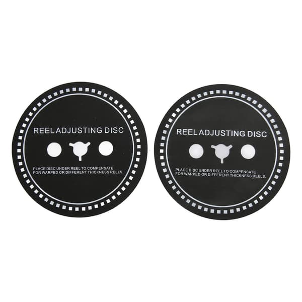 2 stk. Nab HUB Adapter Spacer Silikone Spole Justeringsskive til Spolebåndoptager Sort 1mm/0,039in