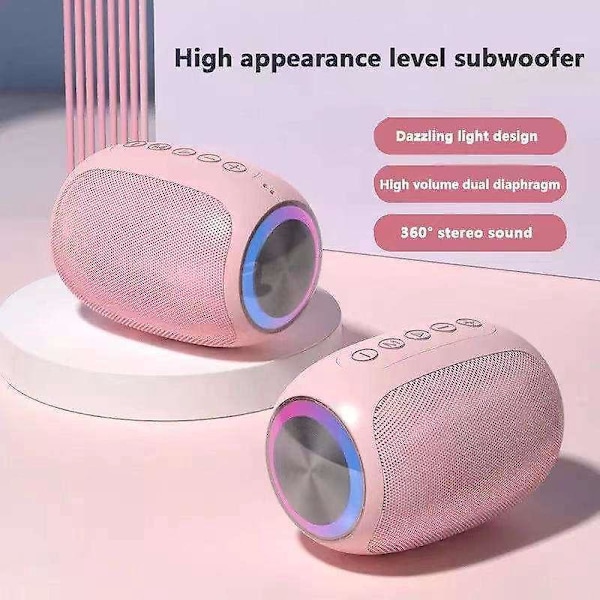 Bærbare Vanntette Bluetooth-høyttalere med Dobbel Paring og 1500 Minutters Spilletid for Utendørs og Hjemmebruk