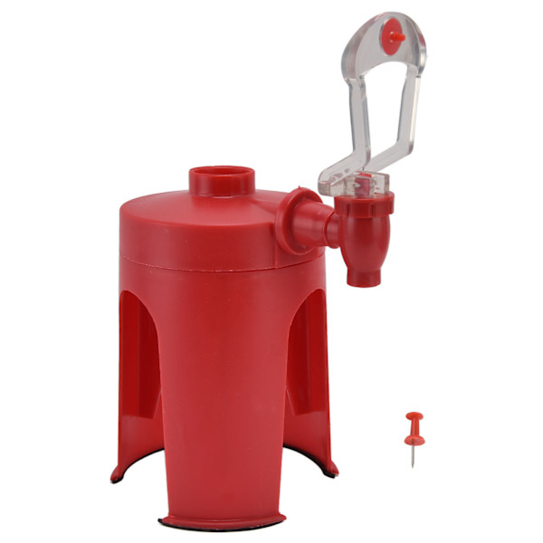 Vanndispenser Mini Automatisk rød opp-ned drikkefontene for hjemmereise Camping Vann Brus Drikke
