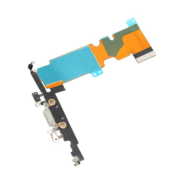USB-ladekabel Telefonladeportkontakt Flekskabel Erstatning for iPhone 8 Plus Hvit