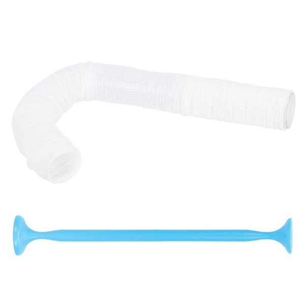 PVA sylinder vannløselig nett PVA mesh løselig fiskeforer felle strømpe agnpose Φ37mm / 1.5in X 5m / 16.4ft