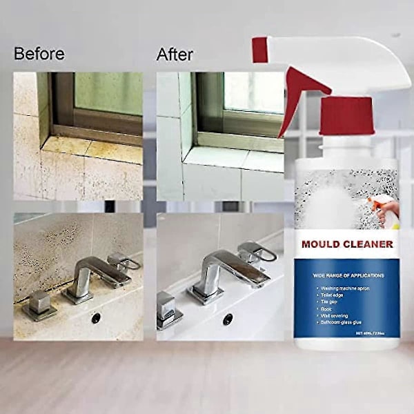 Anti-skimmel spray, kraftfuld universal skumrens, fjerner pletter, badeværelsesrens 1 stk