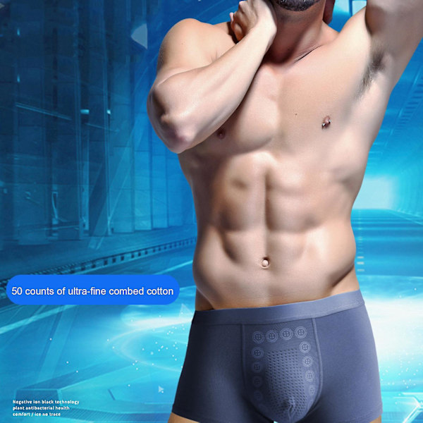 Energi Fält Terapi Herrar Magnetiska Boxer Shorts XL Orange