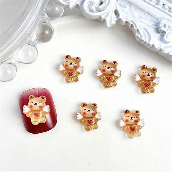 20 st Bedårande Akvatisk Delfin Nagelkonst Resin Kawaii Cabochon För Nageldekorationer DIY Manikyr Tillbehör 20 st WSP-007-20