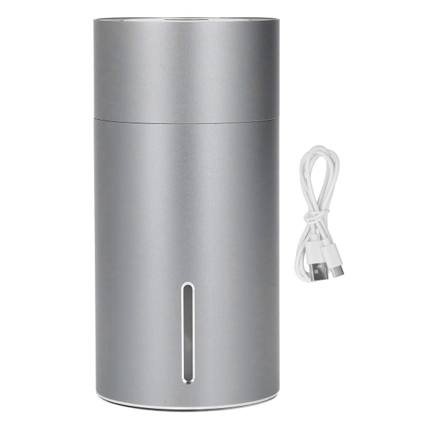 USB Luftfuktare 3 Växlar Justerbar Låg Ljudnivå Automatisk Mini Bärbar Bil Doftdiffusor 260ML Grå