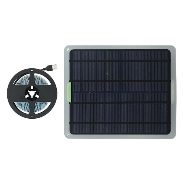 Solcells växtlampa remsa 20W IP65 Vattentät LED växtlampa remsa med batteriskyddsbox för växthus 9,8ft