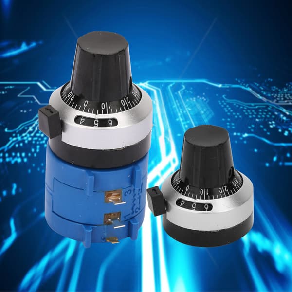 3590S-2-104L Trådlindad Potentiometer 100K Ohm med 10 Varvs Räkneratt Vridknapp