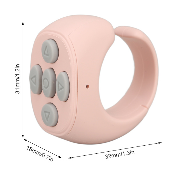 Bluetooth kaukosäädin Multi Langattoman puhelimen selfie-suljin kotiin vaaleanpunaiselle