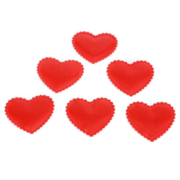 500 stk. 3,5 cm hjertekonfetti i polyester til bryllup og valentinsdag